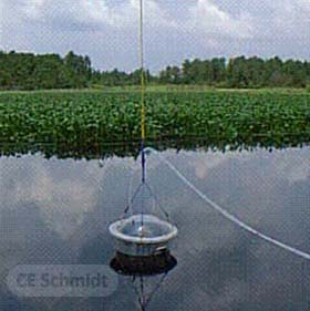 flux chamber testing pulp mill lagoon